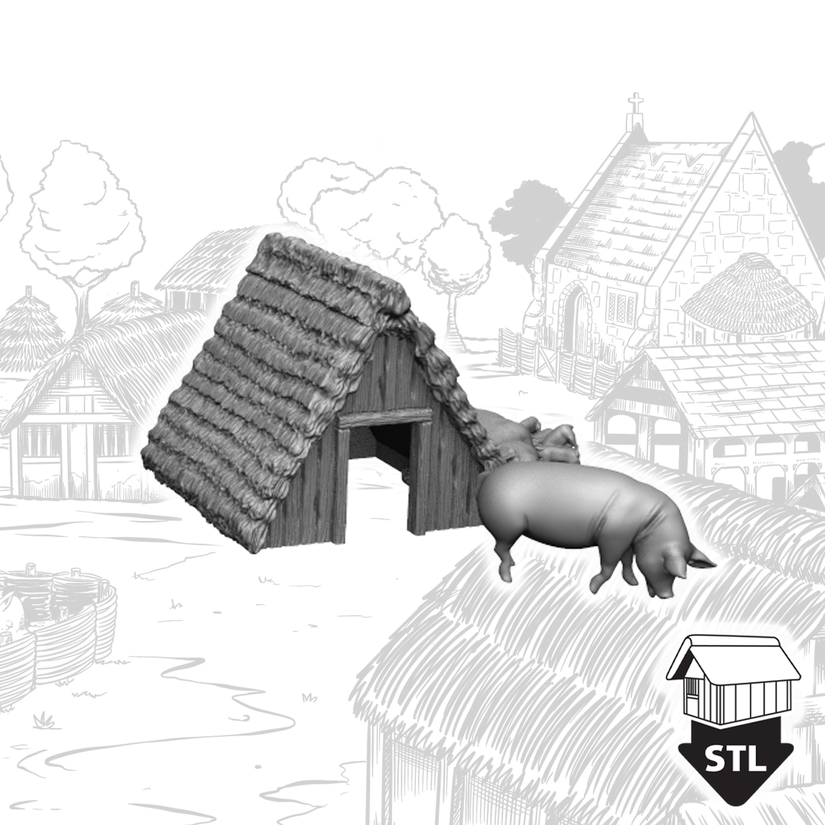 Pigsty and Pigs