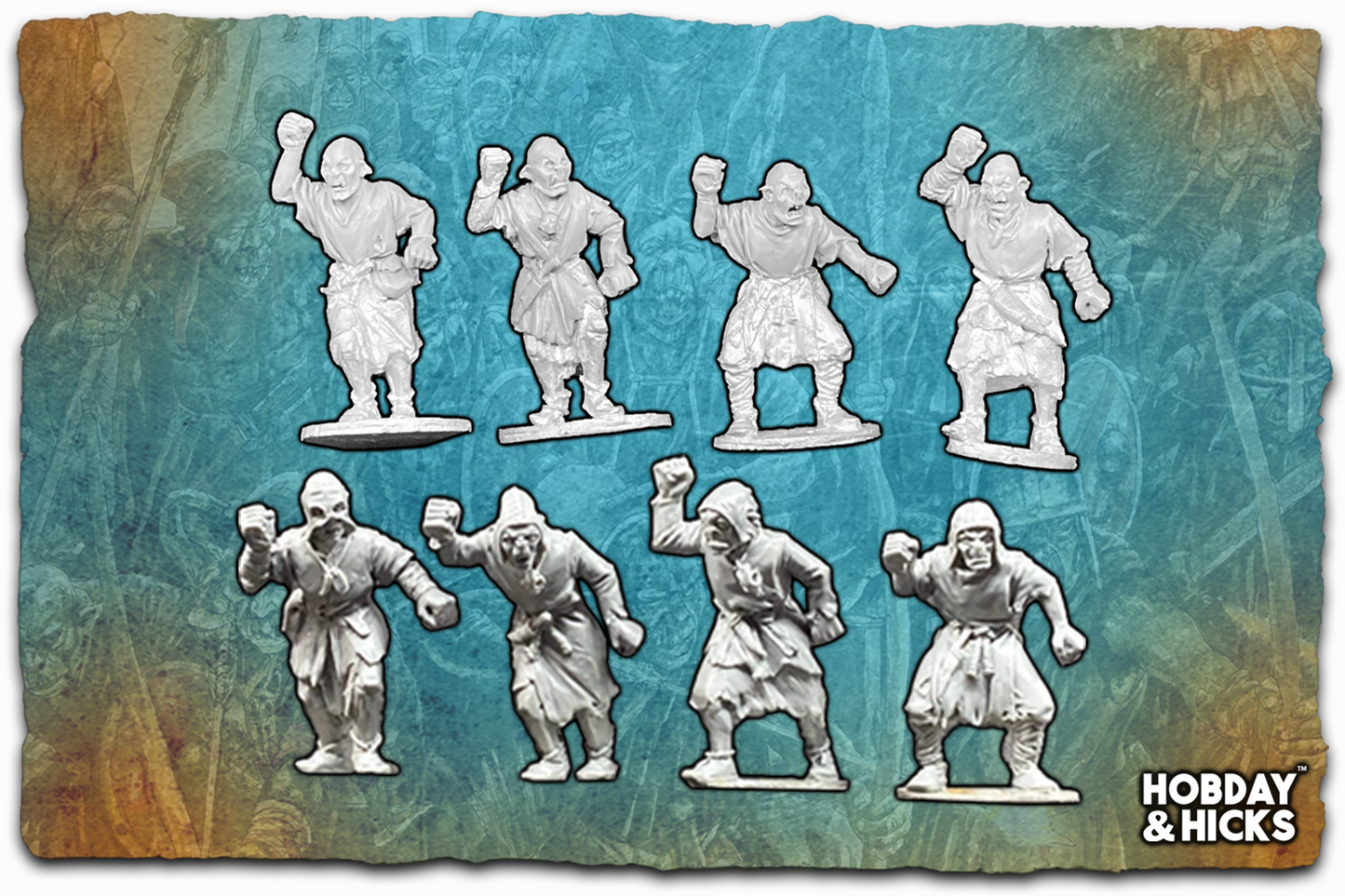 Orc Warriors with Spear & Shields